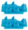 Begchy 2 stampi per cubetti di ghiaccio in silicone a forma di di squalo, per congelatore, fai da te, a forma di di squalo, come regalo per amanti della hail,