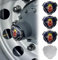 4 adesivi Grifone in alluminio per cerchioni di camion Scania, emblema adesivo (blu (corona dorata))