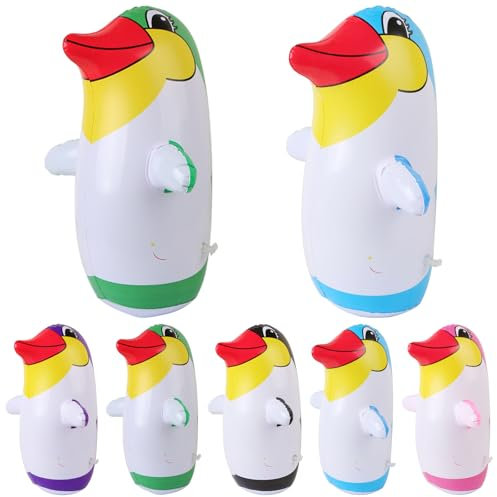 2 Pack Inflatable Penguin Punching Bag Blow Up Bag Already Filled with Sand Birthday Party Decorations 27.6 Random Color