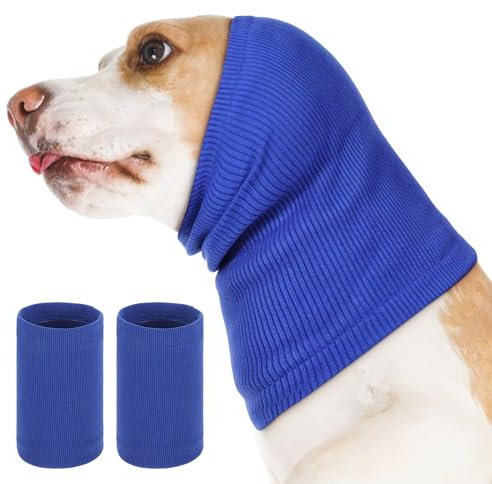 WY LIGHTING LEVEL Beruhigende Ohrenschützer, 2 Stück Hunde Gehörschutz Lärmschutz für Hunde Ohrenschutz Hund Wind Hundekopf Wickel Halswärmer Ohrschützer für Hundeohrschutz (M)