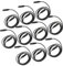 TOPPERFUN 10er Pack 2M DMX Beleuchtungskabel 3 Pin XLR Kabel Für LED Par Lampen Und Moving Head Lichter Bühnenbeleuchtung Zubehör