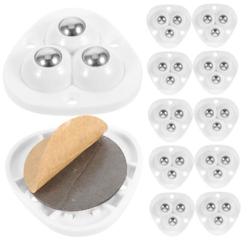 FELTECHELECTR 12st Klebrig Auf Rollen Schubkarrenreifen Geräte Maschine Verdichter Bausatz Universalrad Einfügen Zusammenklappbar Sitz Kleine Lenkrollen Laufradtasche Riemenscheibe Stahl Ball