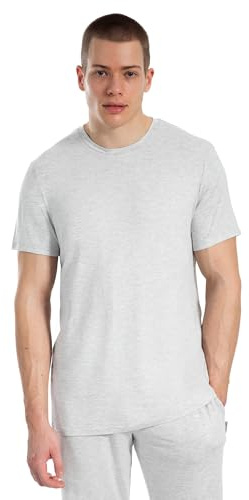 SMILODOX T-Shirt Herren Ilian, Kurzarm Rundhals Shirt, Sportshirt aus weichem & strapazierfähigem Material, Trainingsshirt mit melierte Optik, ideal für Freizeit, Alltag & Gym