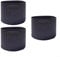 Lot de 3 pots de fleurs d'aération construits avec des matériaux solides pour faciliter une meilleure gestion de l'eau (10 litres)