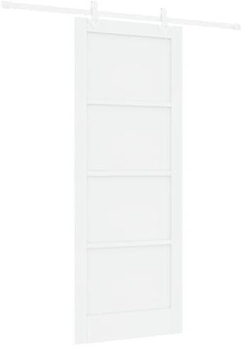 Puerta Deslizante vidaXL con Juego de Hardware Blanca 83x211 cm Madera Sólida de Pino, Puerta Interior vidaXL 'ORKDAL'Blanca 83x211x4 cm Madera Sólida de Pino