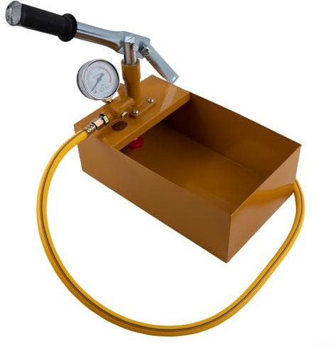 Fauhapyway Manuelle hydraulische Druckprüfpumpe Doppelventilsystem Aluminiumkonstruktion zum Erhitzen von Solarwasserleitungen