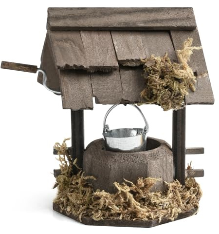 Miniatur Puppenhaus Zubehör,Puppenhaus Hühnerstall,Wichtel Zubehör Feuerstelle DIY Puppenhaus Zubehör Lagerfeuer Krippen Zubehör