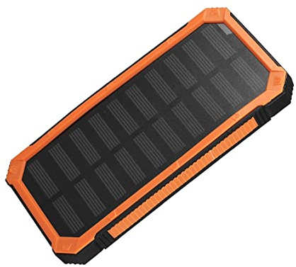 CFTGIW Portátil 20000mAh Carga Rápida Dual USB Mobile Power Bank Case DIY Kit Naranja sin sobre y Fuera Soporta Capacidad de Carga 20000mAh Grande su Energía Solar Fácilmente en Cualquier Momento