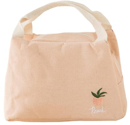 Bolsa termica Bolsa de almuerzo for mujeres y hombres, nevera térmica for adultos, resistente al agua, con forro de aluminio, ideal for el trabajo, la escuela y los viajes. loncheras(Rose)