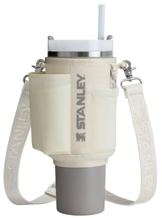 STANLEY 1913 All-Day Quencher Carry-All 1.18L - Cream | 2-Druckknopfverschluss - Handyfach - Kartenfach - Schlüsselclip - 100 % recyceltes Polyester