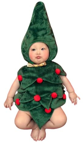 Tutine Neonato 0 3 Mesi Maschio - Vestiti Carini per La personalità del Bambino Piccolo A Forma di Albero di Natale