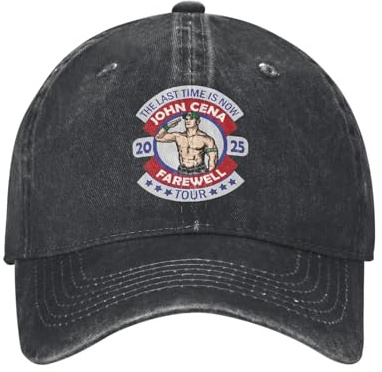 Generisch John Wrestling Cena Abschiedstour 2025 Männer Frauen Baseballkappe UCME Gewaschene Mützen Mütze Outdoor, verstellbare Kopfbedeckung