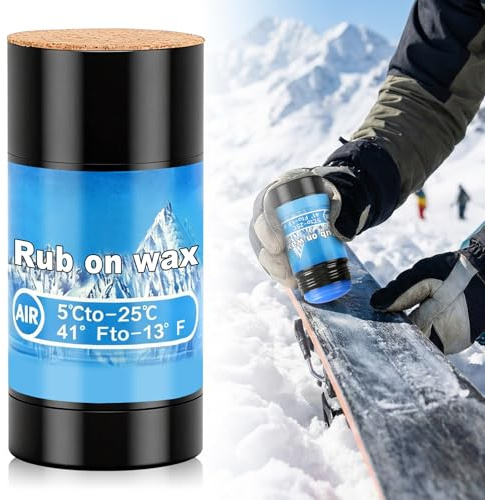 NoxGule 75g Snowboard Wachs, Skiwax, Snowboard Wax, Ski Wachs, Ski/Snowboard/Langlaufwachs zum Aufreiben, Einfacher Korkapplikator, für Schnelles Wachsen Unterwegs, Langanhaltend und Kältebeständig