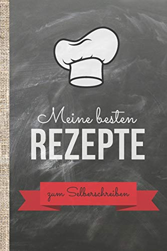 Meine besten Rezepte zum Selberschreiben: Kochbuch selbst schreiben! Das 120 Seiten starke linierte A4 Notizbuch bietet genügend Platz für die besten ... und gestalte das Einschreibebuch selbst!