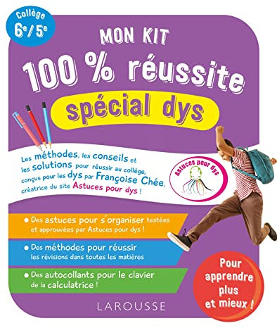 Mon kit 100 % réussite spécial dys au collège (+ autocollants)