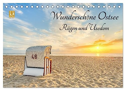 Wunderschöne Ostsee Rügen und Usedom (Tischkalender 2026 DIN A5 quer), CALVENDO Monatskalender: Lassen Sie sich verzaubern von der einzigartigen Schönheit der beiden Ostseeinseln. (CALVENDO Natur)