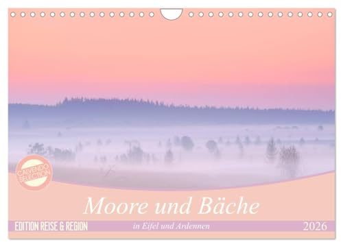 Moore und Bäche in Eifel und Ardennen (Wandkalender 2026 DIN A4 quer), CALVENDO Monatskalender: Ein fotografischer Streifzug durch die Natur: Eifel ... im Wandel der Jahreszeiten (CALVENDO Orte)
