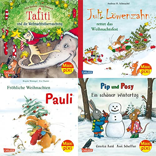 Maxi-Pixi-4er-Set 94: Weihnachten mit Bilderbuchhelden (4x1 Exemplar): 4 Minibücher für Kinder ab 3 Jahren (94)