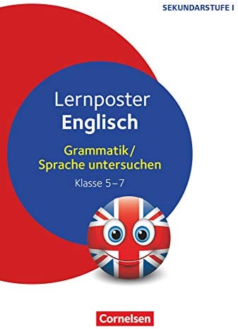 Lernposter für die Sekundarstufe - Klasse 5-7: Englisch - Grammatik / Sprache untersuchen - 4 Poster