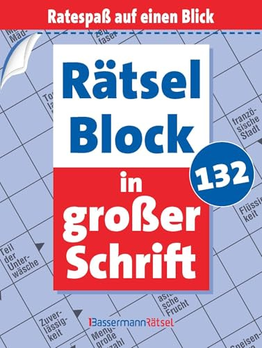 Rätselblock in großer Schrift 132