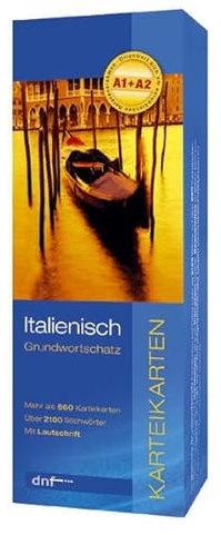 Grundwortschatz Italienisch, Karteikarten: Karteikarten Wortschatz