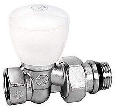 robinet de radiateur - droit - nickelé chrome - diamètre 12 x 17 - r6x032 - giacomini r6x032