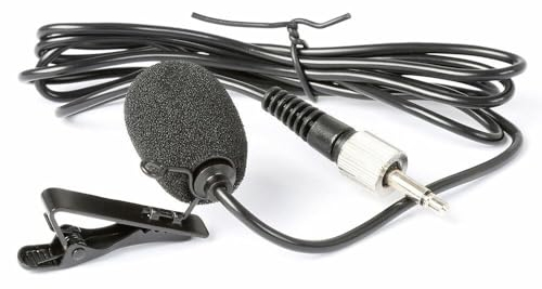 Power Dynamics PDT3 - Micro-Cravate, Microphone Unidirectionnel, Compatible avec les Séries de Marque Skytec, Vonyx et Power Dynamics, Cordon Flexible, Idéal Présentations et Conférences