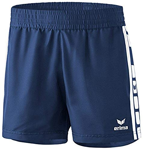 Erima Damen Classic 5-C Shorts, New Navy/weiß, 42