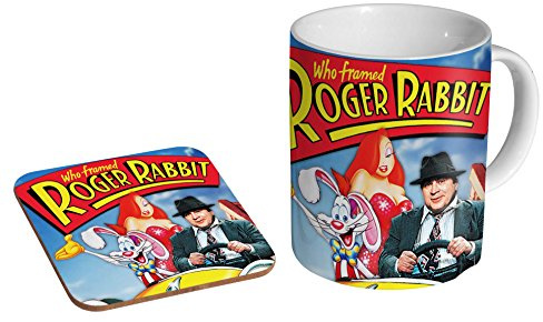 Who Framed Roger Rabbit Ceramic Coffee MUG + Coaster Gift Set …