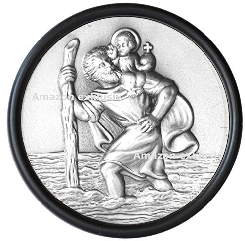 Richter Heiliger Sankt Christophorus Plakette in XL 72 mm zum festschrauben