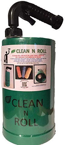 Clean N Roll Nettoyeur de rouleau de peinture | Outil de nettoyage de sieste de rouleau de peinture de 22,9 cm | Fixation de tuyau de rouleau de peinture nettoie les manchons de rouleau de peinture
