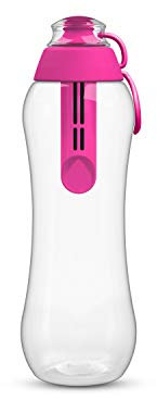 PearlCo - Bouteille filtrante (rose) - 1 Cartouche de filtre incluse - Pour l'extérieur, le sport, le gymnase et le bureau