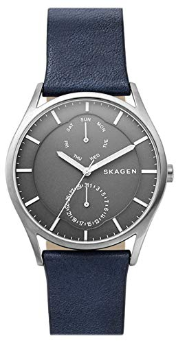 Skagen Herren Multi Zifferblatt Quarz Uhr mit Leder Armband SKW6448