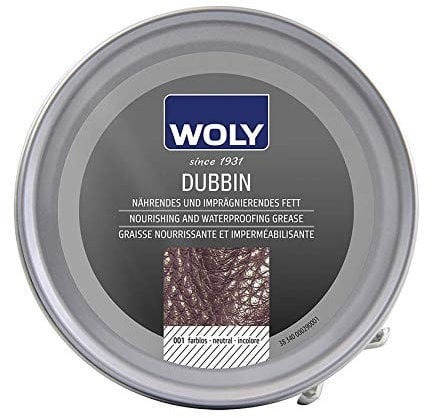 Woly Neutral Dubbin Wax 100ml for waterproofing leather
