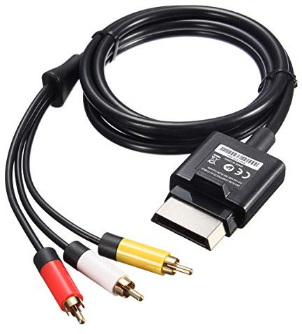 C-FUNN 1.8 M 6Inch Audio Vidéo AV RCA Composite Câble AV Câble Cordon pour Microsoft Xbox 360 Slim pour Xbox 360