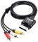 C-FUNN 1.8 M 6Inch Audio Vidéo AV RCA Composite Câble AV Câble Cordon pour Microsoft Xbox 360 Slim pour Xbox 360
