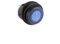 EVGATSAUTO interruptor de luz de palanca grande, 12V LED Dot Light Coche Barco Round Rocker Interruptor de encendido/apagado SPST Azul