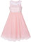 Sunny Fashion Mädchen Kleid Blush Rosa Strass Chiffon Tanzball Maxi Kleid Partykleid Brautjungfer Brautkleid Gr. 134