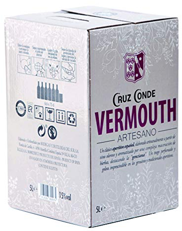 Vermouth Rojo Artesano Cruz Conde 15º Box 5 Litros