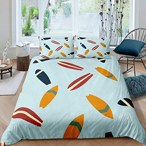 Minimalismus modern Bettwäsche-Set Sesamsamen Bettwäsche Set 135x200cm Leben subtrahieren Betten Set für Kinder Jungen Mädchen Teenager 2St.Reißverschluss Mikrofaser