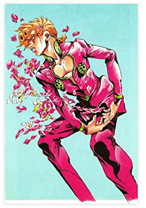 Anime Giorno Giovanna JoJo's Bizarre Adventure Golden Wind 6 Leinwand-Poster, Schlafzimmer, Dekoration, Sport, Landschaft, Büro, Raumdekoration, Geschenk, 30 x 45 cm, ohne Rahmen