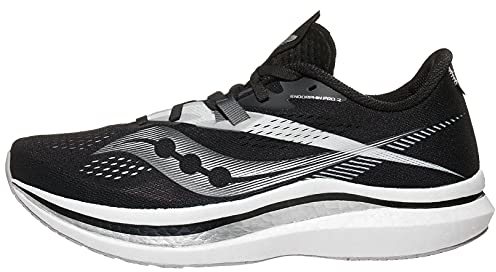 Saucony Men's Endorphin Pro 2 Running Shoe - Color: Black/White - Size: 12 - Width: Regular