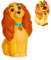 Susi & Strolch Lampe - Offiziell lizenzierte Disney-Deko, Lampe in Form eines Cocker Spaniels, Geschenk für Disney-Fans, 17 cm (6,7 Zoll)