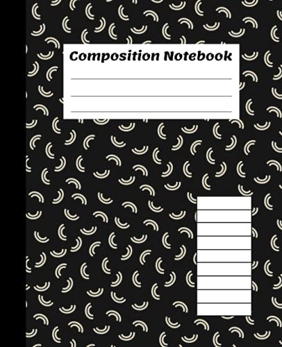 Top Flight Sewn Marble Composition Book: Black/White, College Rule, (7.5x9.25) Inches, 100 Sheets