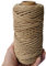 ILIKEEC 4 mm Jute-Schnur, geflochten, natürliches Juteseil, robustes und dickes Bindfaden, für DIY-Kunstwerke, Bündelung, Heimdekoration, Gartenanwendungen (4 mm)