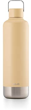 EQUA Timeless Isolierte Trinkflasche, doppelwandig, Edelstahl, 24 Stunden kalt oder bis zu 12 Stunden heiß, BPA-frei, auslaufsicher, haltbar, multifunktional (Latte, 1000ml)
