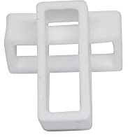 Schlaufe Weiß Lasche für Uhrenarmband in 14mm-24mm Ersatzschlaufe Gummi Silikon Kautschuk Halter Riemen Schnalle Schlaufen Laschen (24, weiß)