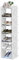 Youyijia 7 Tier Shoe Rack Small Shoe Storage Organizer 96.5 * 25 * 24cm Tall Narrow Shoe Shelf Space Saving Hollow Carved Shoe Display Holder for Entryway Hallway Home Bedroom White