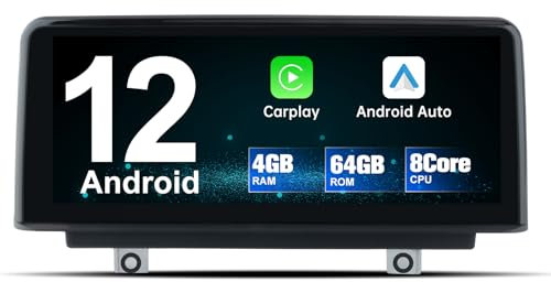 AWESAFE Autoradio per BMW 1 2 3 4 Serie F20 F21 F22 F30 F31 F32 F33 F34 F36 (2013-2017) Solo NBT sistema, 10,25 pollici IPS touchscreen (4GB+64GB) Android 13 Radio con Carplay Android Auto
