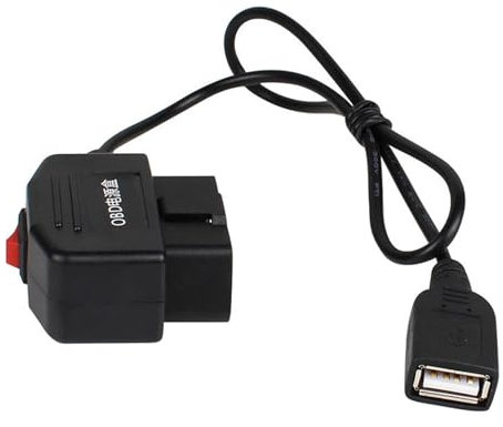 24 Stunden Parkplatz Überwachung 5V 3A USB Auto Ladekabel OBD Hardwire Kit Mit Schalter 0,5 Meter Draht for Dash Cam Camcorder DVR
